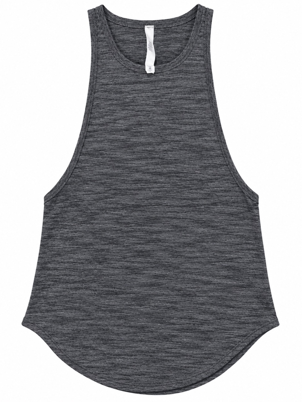 Lululemon Athletica Racerback Tank Top Size 4 Heathered Gray Black Yoga Gymm